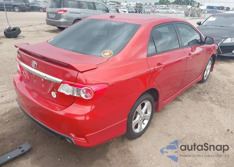 2011 Toyota Corolla S from USA, damaged, VIN 2T1BU4EE5BC708875